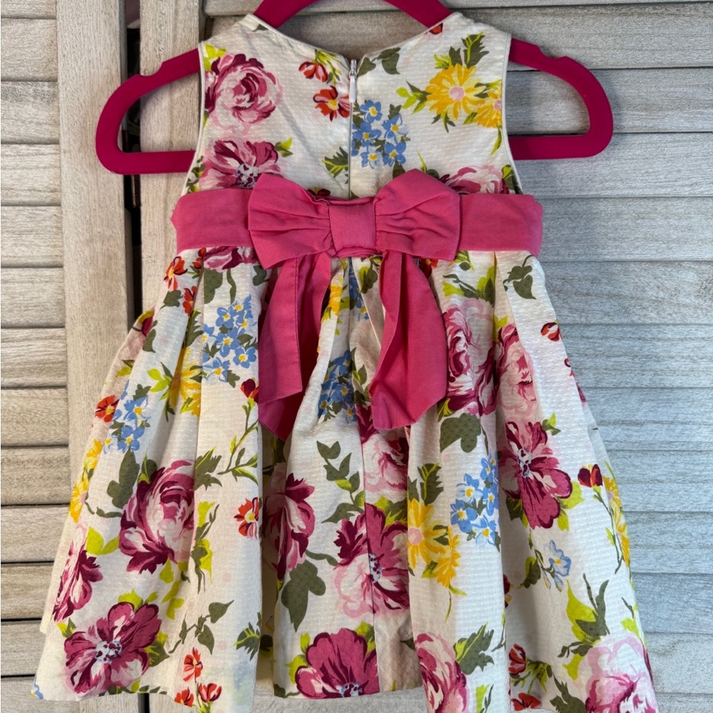 Children’s Place Floral Kids Dress with Pink Accents. NWT. Size  0/3 Months - Picture 4 of 7